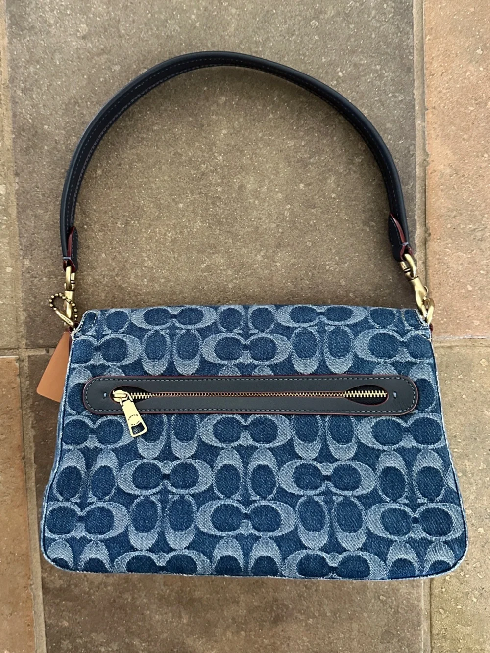 Coach Soft Tabby Shoulder Bag In Signature Denim - Picture 5 of 12